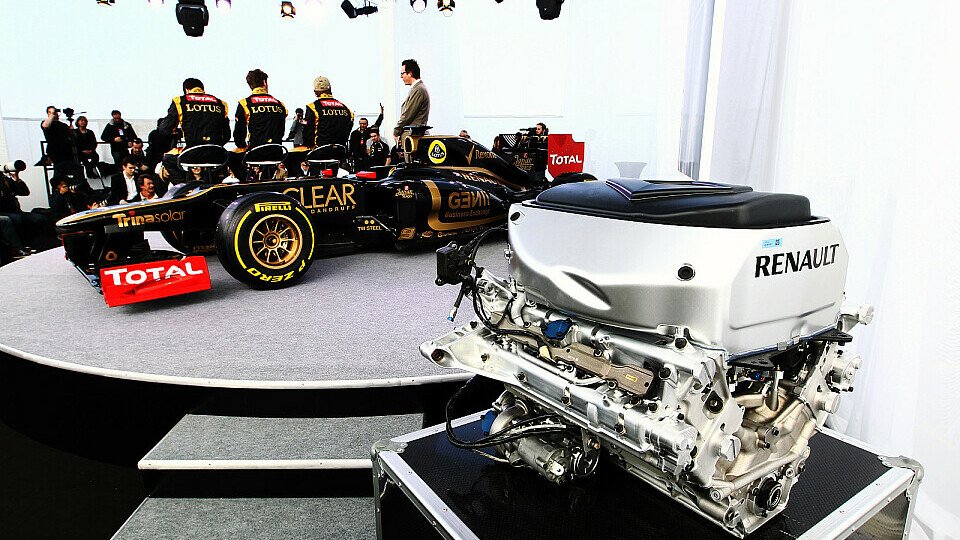 Der Renault-Motor schlägt unter anderem im Lotus von Kimi Räikkönen, Foto: Sutton