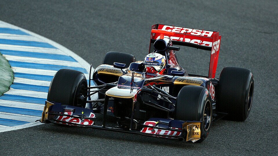 Daniel Ricciardo war mit den ersten Eindrücken vom STR7 in Jerez zufrieden, Foto: Sutton