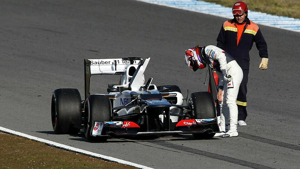 Dass Kamui Kobayashi am ersten Tag in Jerez irgendwann der Sprit ausging war vom Team durchaus beabsichtigt, Foto: Sutton