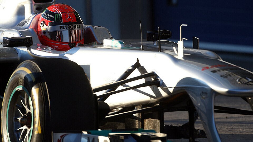 Schumacher lag in Jerez vorne, Foto: Sutton