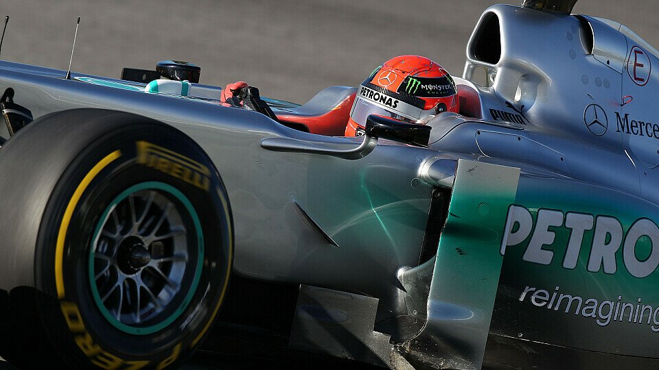 Michael Schumacher rechnet nicht damit, dass das neue Auto gleich ein Titelkandidat ist, Foto: Mercedes AMG