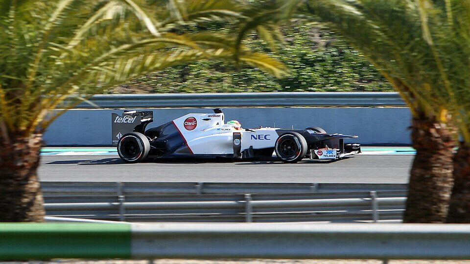 Sergio Perez glaubt an den C31, Foto: Sutton