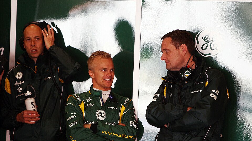 Kovalainen verbrachte viel Zeit in der Box, Foto: Sutton