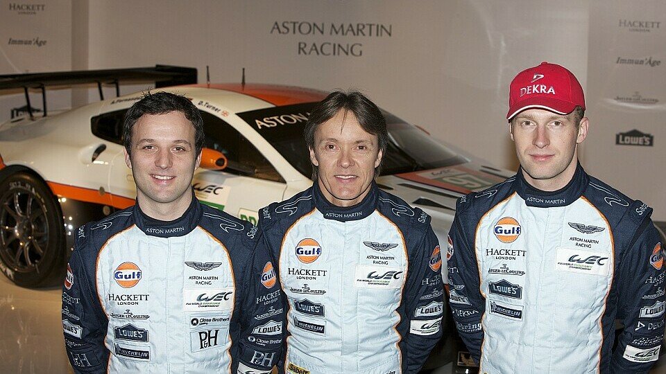 Das AMR-Trio freut sich auf den Vantage GTE, Foto: Aston Martin