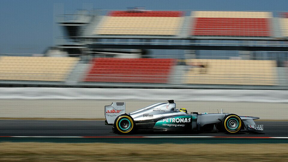 Nico Rosberg fuhr am Donnerstag 128 Runden in Barcelona, Foto: Sutton