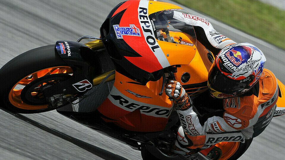 Casey Stoner legte das Tempo am Abend in Jerez vor, Foto: Milagro