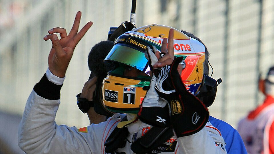 Lewis Hamilton ergatterte in Melbourne seine 20. Pole Position, Foto: Sutton