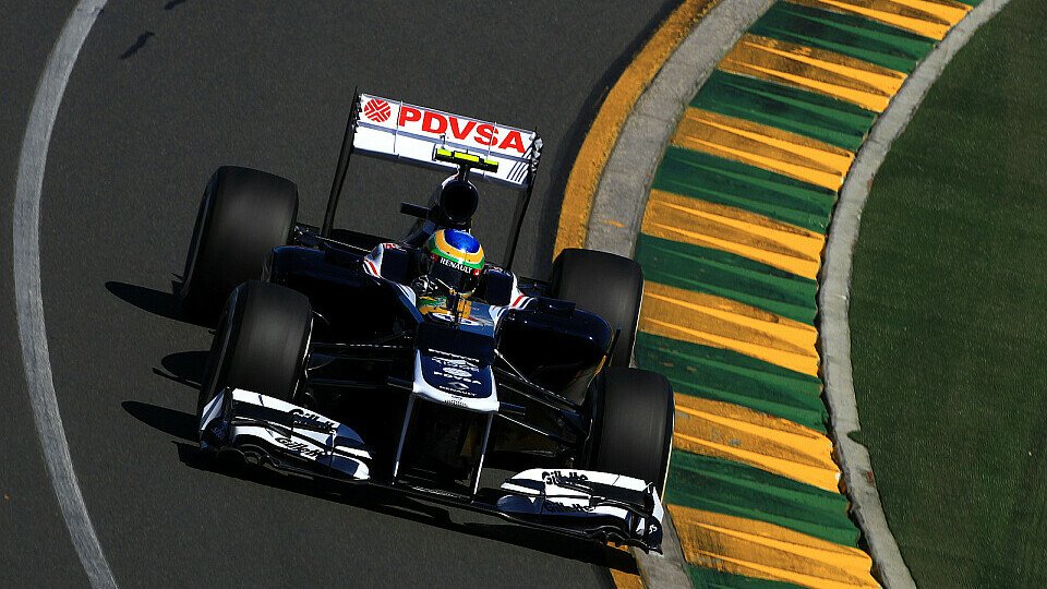 Dass die Kerbs in Melbourne in den brasilianischen Nationalfarben gehalten waren half Bruno Senna am Sonntag auch nicht, Foto: Sutton