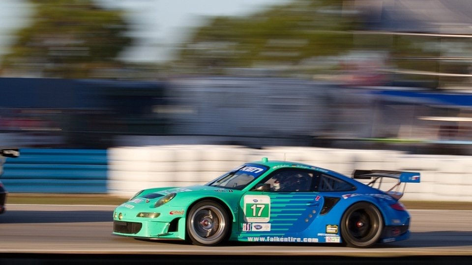 Der Falken-Porsche belegte in Long Beach den sechsten Rang, Foto: ALMS