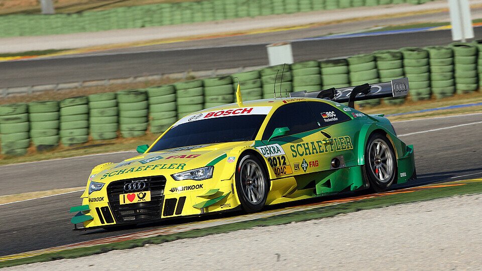 Mike Rockenfeller fährt in der Saison 2012 mit der Lackierung des zu BMW gewechselten Meisters Martin Tomczyk, Foto: Audi