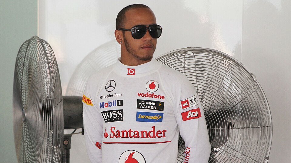 Keine Abkühlung nötig: Lewis Hamilton fühlt sich fit und will gleich weitertrainieren, Foto: Sutton