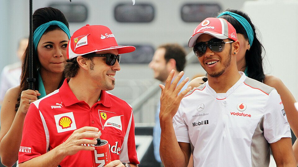 Alonso und Hamilton sehen sich gegenseitig als WM-Favoriten, Foto: Sutton