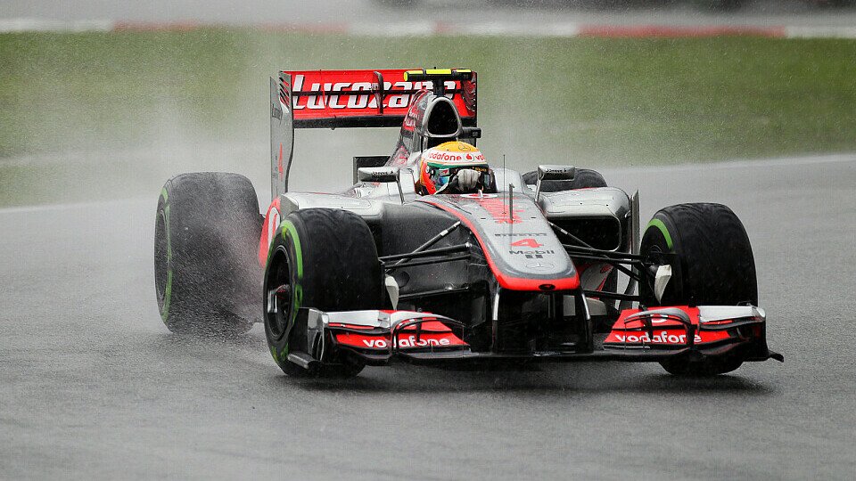 Lewis Hamilton fuhr unter wechselhaften Bedingungen auf den dritten Platz, Foto: Sutton