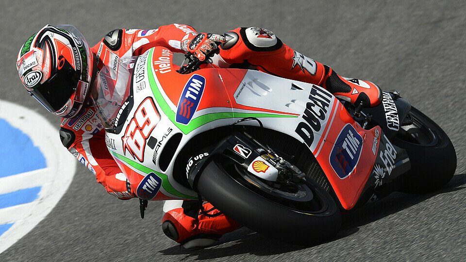 Nicky Hayden fuhr seine persönliche Bestzeit auf weichem Reifen, Foto: Ducati