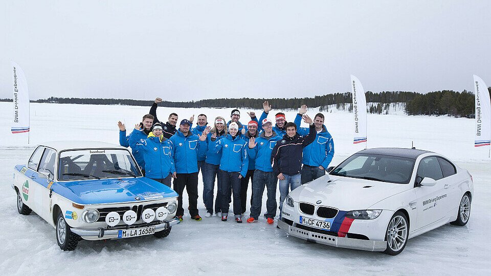 Martin Tomczyk und Bruno Spengler gaben den Wintersportassen wertvolle Tipps, Foto: BMW AG