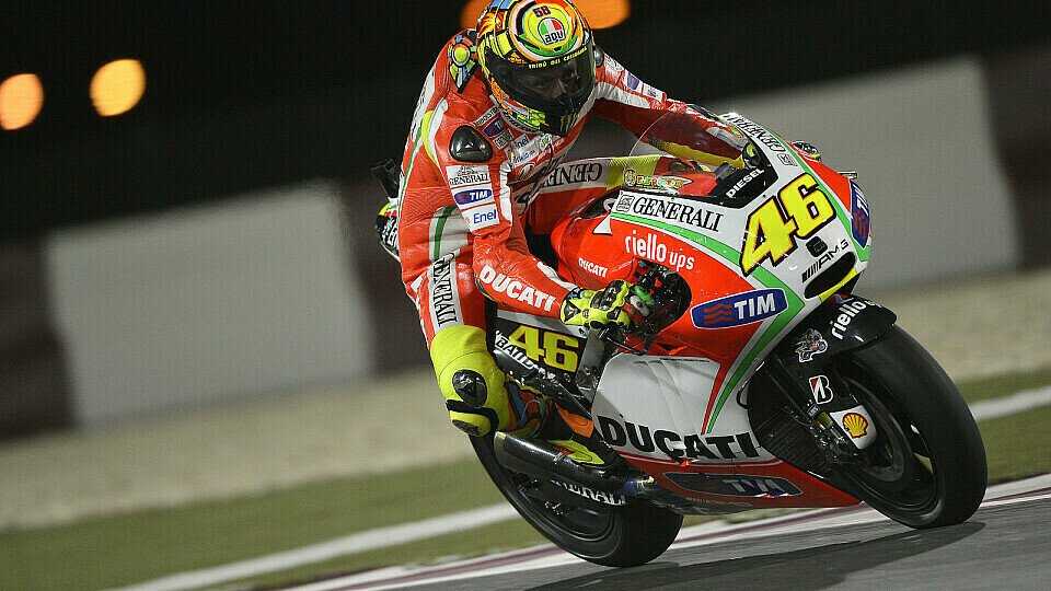 Valentino Rossi hatte einige Probleme, Foto: Ducati