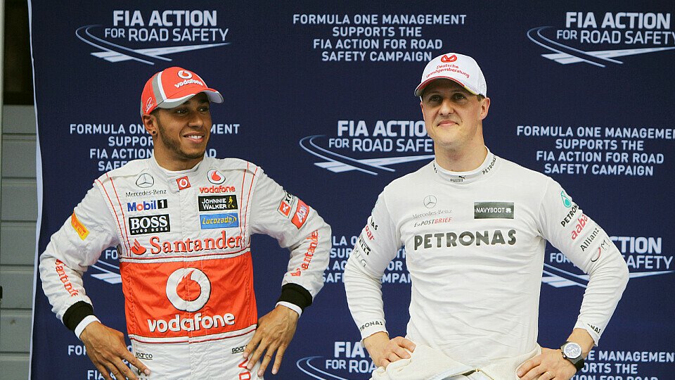 Michael Schumacher geht, Lewis Hamilton kommt, Foto: Sutton