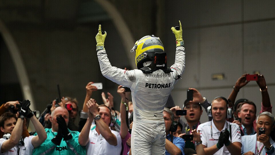 Nico Rosberg konnte endlich feiern, Foto: Sutton