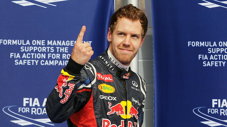 Lange nicht mehr gesehen: Der richtige Vettel-Finger, Foto: Sutton