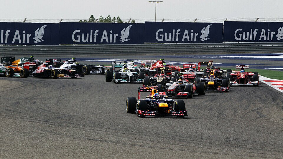 Sebastian Vettel hat in Bahrain gewonnen, Foto: Sutton