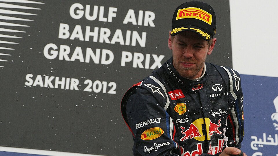 Vettel zeigte sich extrem erleichtert, Foto: Sutton