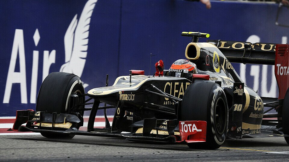 Romain Grosjean konnte viel Kraft aus seinem Podestplatz schöpfen, Foto: Sutton