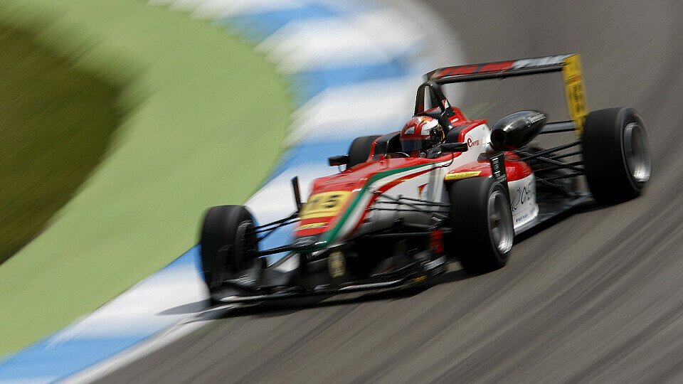 Ein Italiener fuhr im zweiten Rennen zum Sieg, Foto: Formula 3 Euro Series