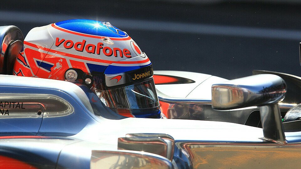 Jenson Button machten die harten Reifen keine Freude, Foto: Sutton