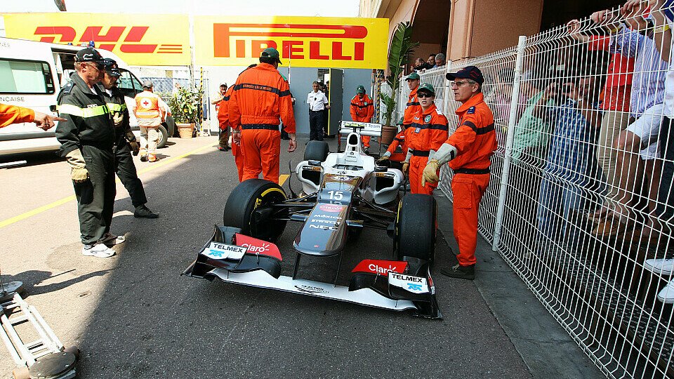 Sergio Perez startet in Monaco aus der letzten Reihe, Foto: Sutton