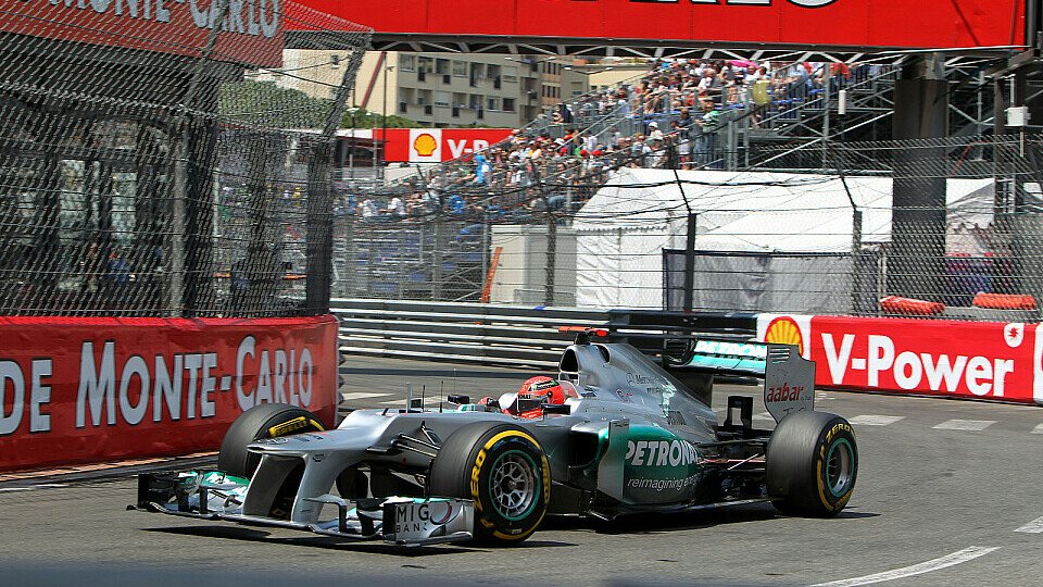 In Monaco fuhr Schumacher mit dem W03 die schnellste Qualifying-Runde, Foto: Sutton