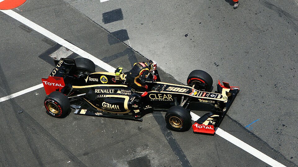 Wiedermal war für Grosjean frühzeitig Schluss, Foto: Sutton