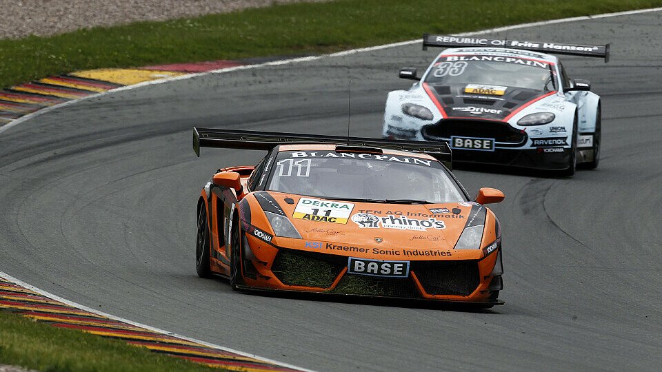 Für die Leipert-Lamborghinis lief es auf dem Sachsenring nicht rund, Foto: ADAC