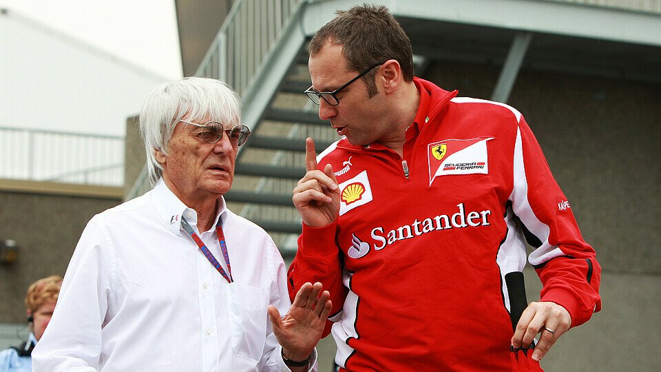 Bernie Ecclestone war vom Verhalten Ferraris nicht begeistert, Foto: Sutton