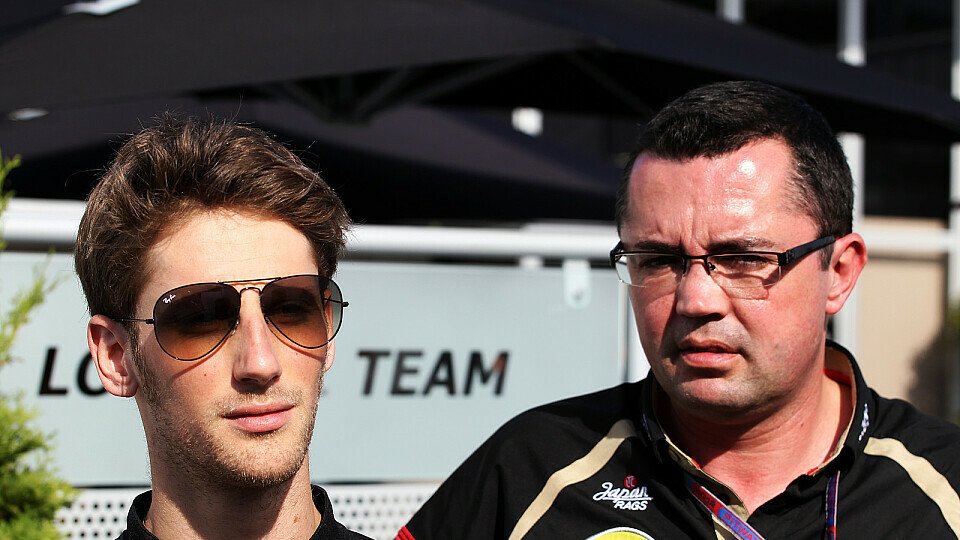 Eric Boullier lobte seinen Piloten Romain Grosjean für ein gutes Rennen, trotz Ausfalls, Foto: Sutton
