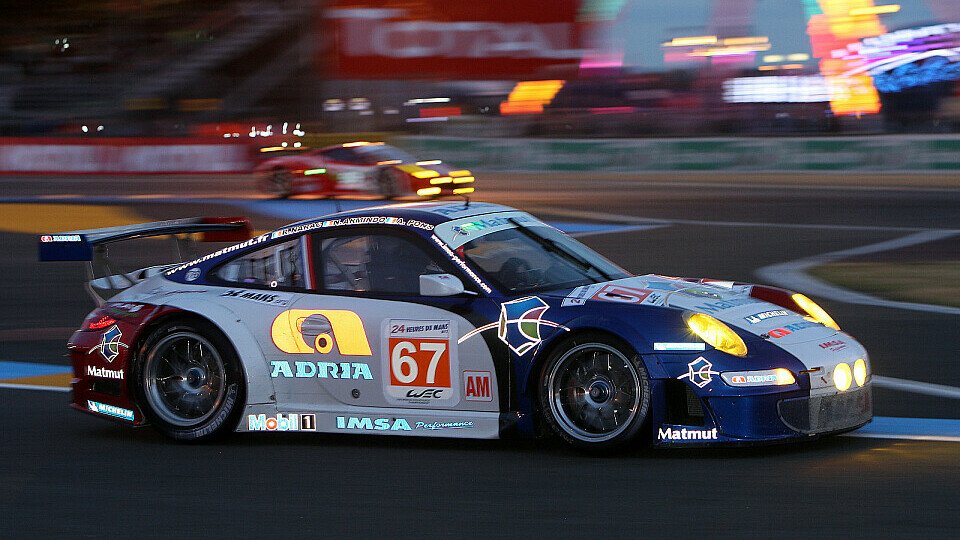 Der IMSA-Porsche 2012 auf der Le-Mans-Strecke, Foto: Porsche