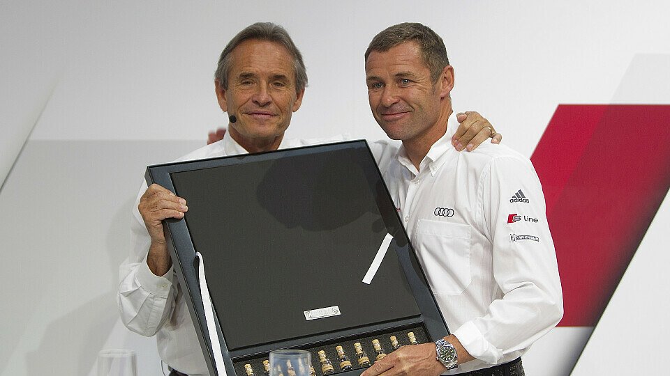 Zwei Le-Mans-Legenden unter sich: Jacky Ickx und Tom Kristensen, Foto: Audi