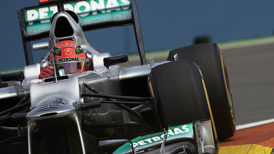 Michael Schumacher startet in Valencia nur von Platz zwölf, Foto: Mercedes AMG