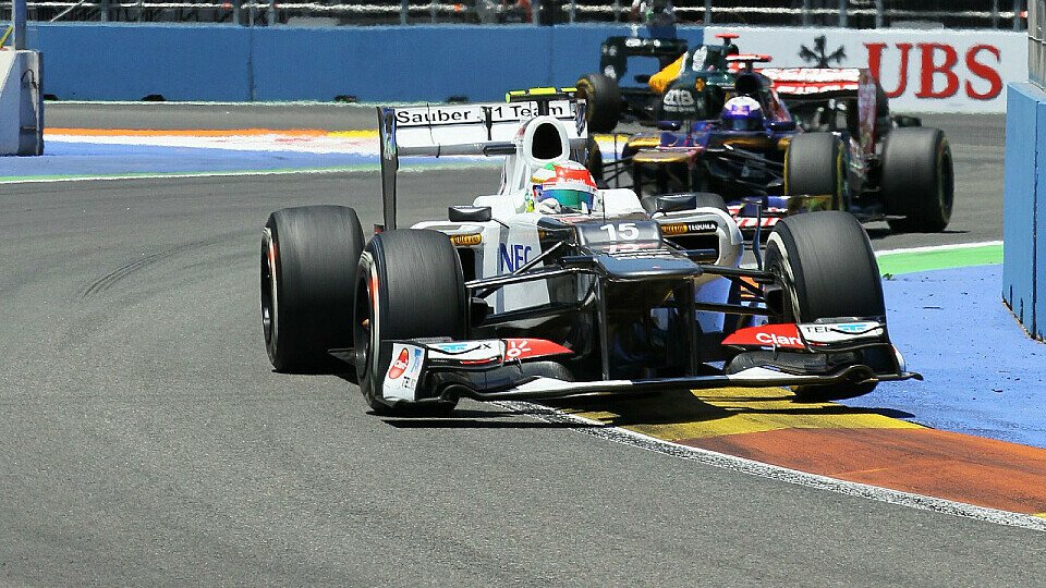 Sergio Perez traut sich und Sauber den Sieg zu, Foto: Sutton