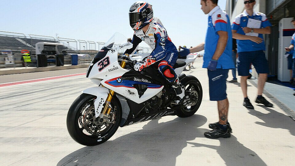 Marco Melandri testete mit BMW in Aragon, Foto: BMW Motorrad