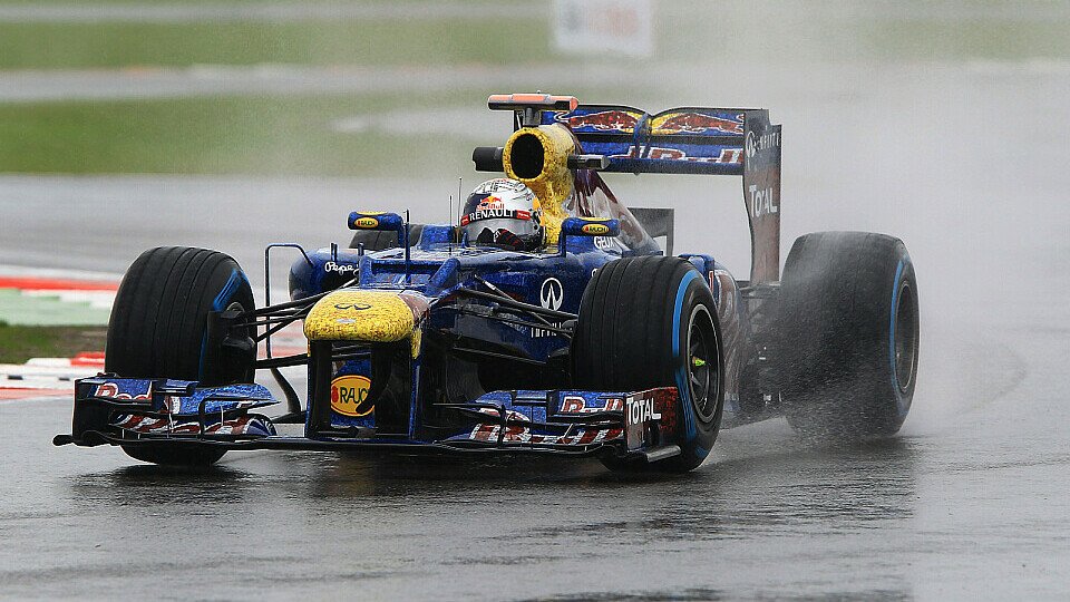 Sebastian Vettel fuhr in Silverstone kaum aus der Box heraus, Foto: Sutton
