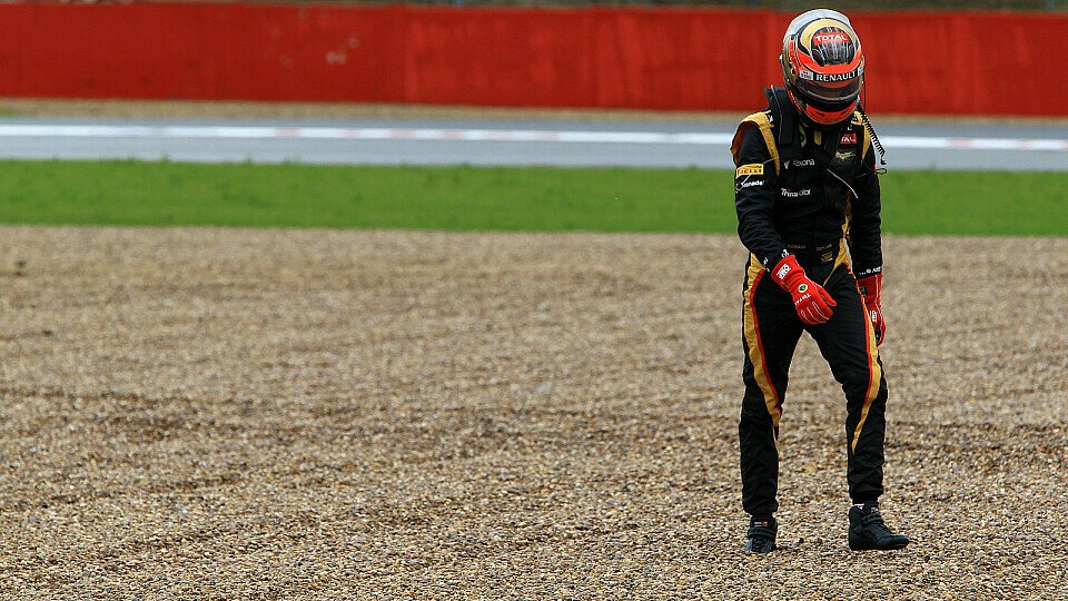 Für Romain Grosjean endeten die Hoffnungen im Kiesbett, Foto: Sutton