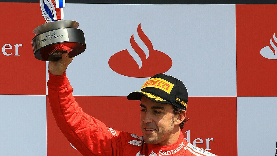 Fernando Alonso musste sich in Silverstone am Ende mit Platz zwei begnügen, Foto: Sutton