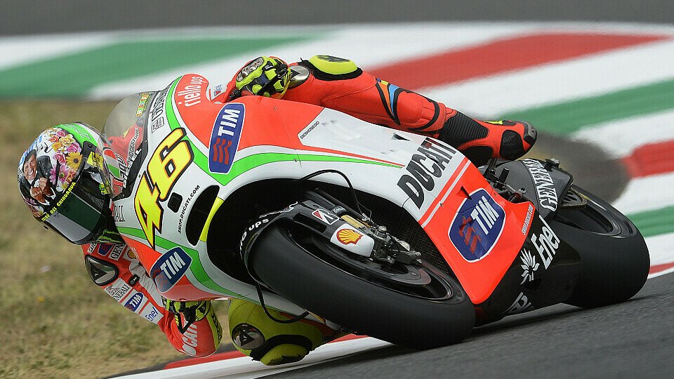 Valentino Rossi fühlte sich auf der Ducati im Rennen gut, Foto: Ducati