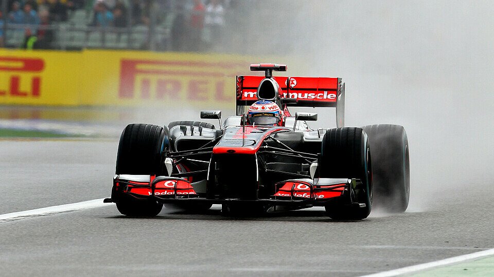 Nass lag McLaren nicht so, Foto: Sutton