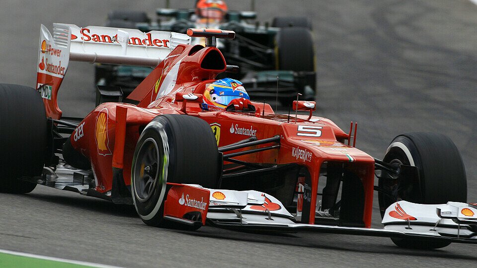Fernando Alonso hat sich in Hockenheim durchgesetzt, Foto: Sutton