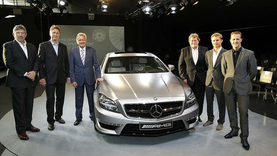 Bei der Präsentation des CLS 63 AMG war reichlich Formel-1-Prominenz vertreten, Foto: Mercedes-Benz
