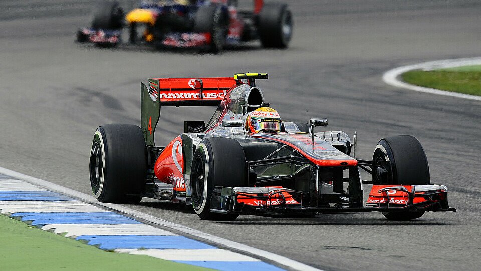 Lewis Hamilton wollte in Hockenheim auch mit einer Runde Rückstand Gas geben, Foto: Sutton