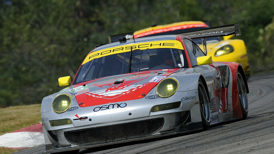 Jörg Bergmeister und Patrick Long machten mit dem zweiten Platz Boden in der Meisterschaft gut, Foto: Porsche