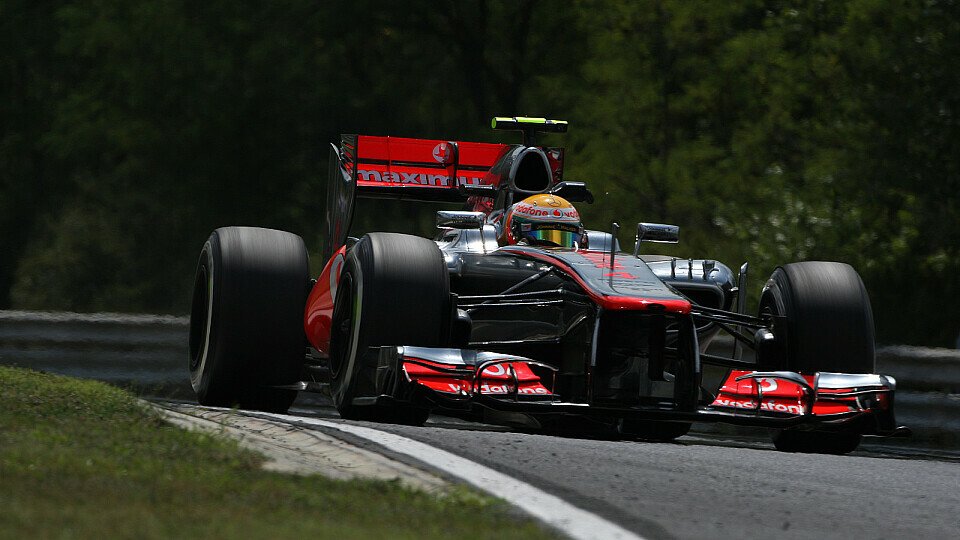 Am Freitag in der Puszta der schnellste Mann: Lewis Hamilton, Foto: Sutton