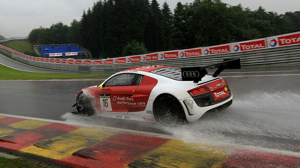 Rast, Stippler und Piccini kämpften sich bislang am besten durch den Regen, Foto: Audi